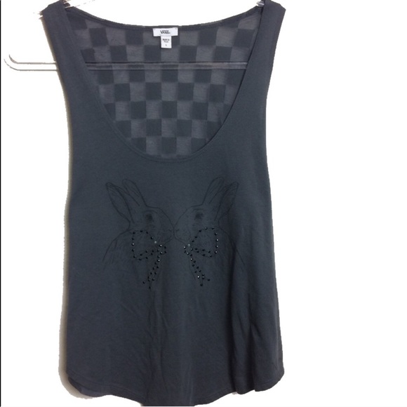 Vans Tops - Vans Tank Top w/🐰 🏁 Bunnies & Checkers